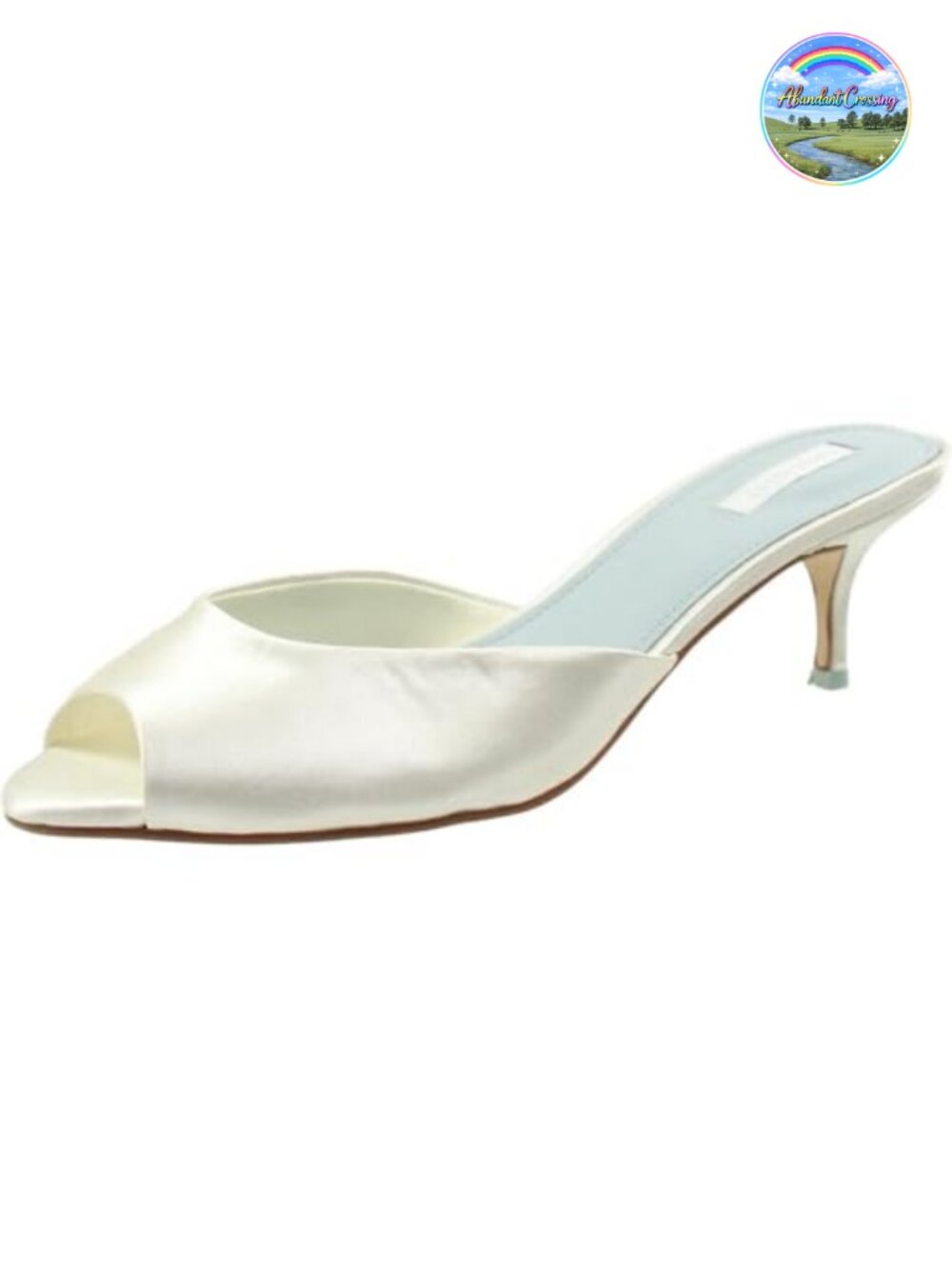 Nine West Luvlie Kitten Heel Slide Sandals Open Toe Slip On Dress Shoes
